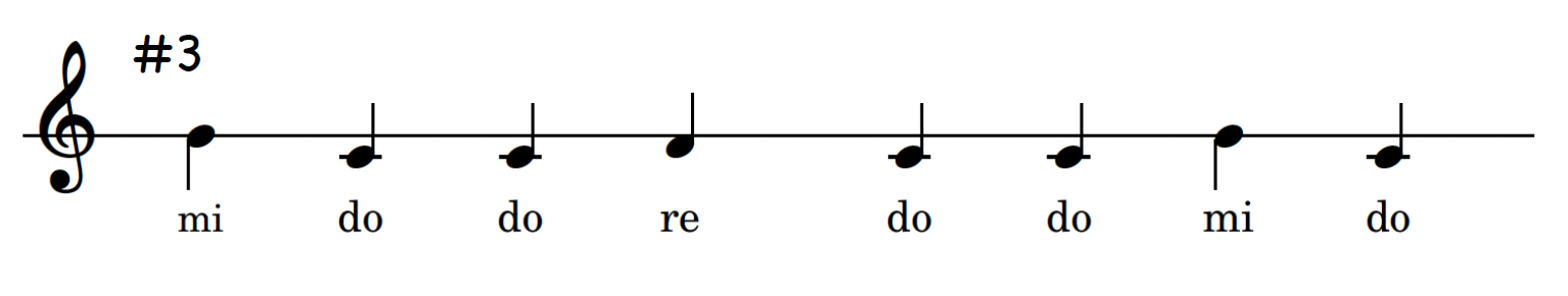 Mi Re Do Melodies 3 score