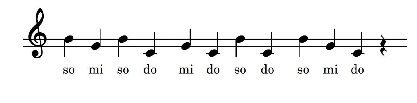 So Mi Do Melodies 1 score